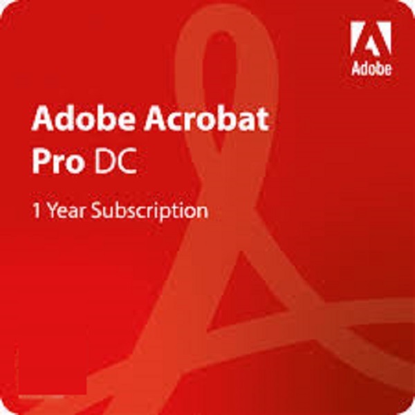 Adobe Acrobat Pro DC – 1 Year Subscription (PC & Mac)